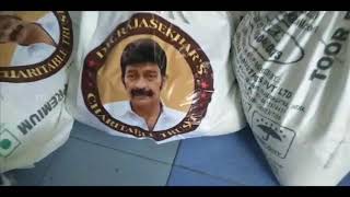 Dr Rajashekar Charitable Trust Distributed 200 Bags Of Daily Necessities