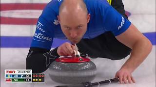 2019 Tim Hortons Brier - Koe (AB) vs. Jacobs (NO) - Draw 19