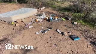 Community demanding change after waste pile-up from illegal camp