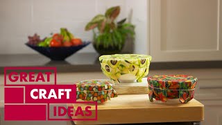 How to Make BEESWAX Wraps | CRAFT | Great Home Ideas