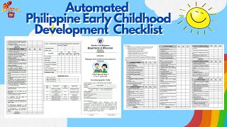 HOW TO USE  AUTOMATED ECCD  CHECKLIST FOR KINDERGARTEN