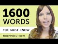 1600 Words Every Italian Beginner Must Know
