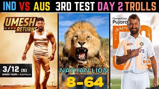 IND vs AUS 3rd Test Day 2 | Telugu Cricket Trolls | HITMAN KING KOHLI PUJARA ASHWIN UMESH BGT2023