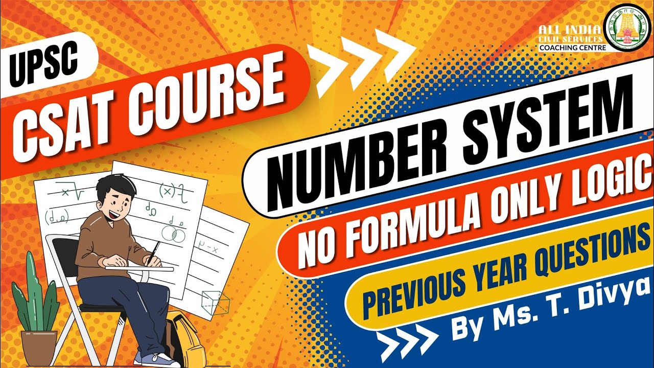 CSAT Course | 5th Class | No Formula Only Logic | Number System PYQ's ...