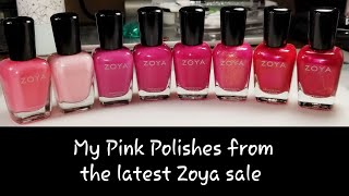 Zoya Pink Polish Swatches - Zoya Sale