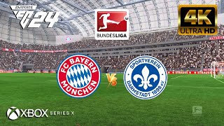 EA FC 24 - Bayern Munich vs SV Darmstadt 98 | Bundesliga 23/24 | Next Gen - Series X [4K 60FPS]