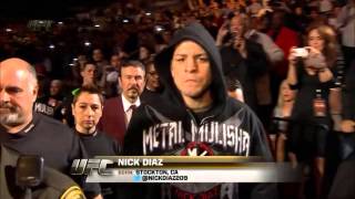 UFC 143 Nick Diaz Entrance vs Carlos Condit Interim Title