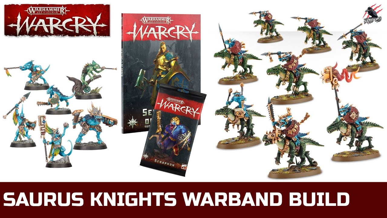 WARCRY SERAPHON WARBAND - Saurus Knights Unboxing Build & Fighter ...