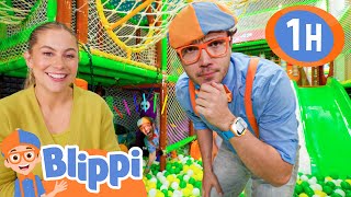 Blippi's Playground Exercise Games! | Blippi - Sports \u0026 Games Cartoons for Kids