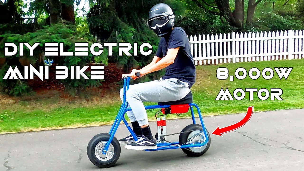 How To Build A Diy Electric Mini Bike 7 000w Insane E Bike