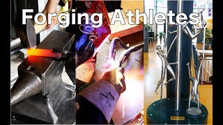 Metal Artwork: Forging Athletes for the Hanze Instituut voor Sportstudies