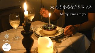 SUB【vlog】せめて今日は小さな非日常｜ブルーベリーレアチーズ｜最後そして感謝｜年内詣｜Small Christmas party at home