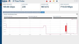 2x100GbE FlowProbe GUI (NetFlow/IPFIX Sensor & Exporter)