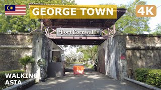 🇲🇾 Malaysia, George Town: Penang City Hall, Esplanade Walkway & Fort Cornwallis Walking Tour - 4K