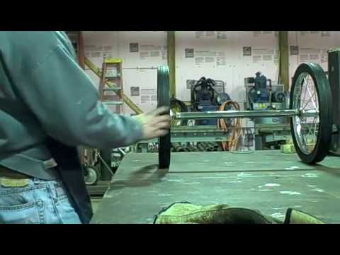 How to make garden trailer axle How to make garden trailer axle