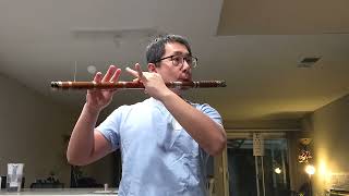 Chinese flute (dizi) challenge - partridges flying (鹧鸪飛, Zhe Gu Fei) with a low-A-flute