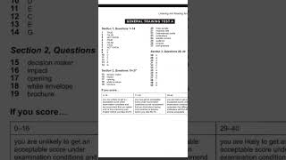 Cambridge Book 10 General Training Test A Answers | Full Answer Key\