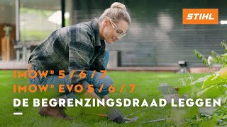 De begrenzingsdraad leggen - STIHL iMOW® robotmaaier