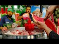 Amazing watermelon cutting skills | watermelon juice in summer at Karachi Street Food