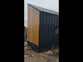 Двухэтажный модульный минидом с односкатной кровлей в стиле tinyhouse обзор экстерьера