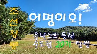 어명이오! 조선왕릉탐방, 유네스코(UNESCO), 세계문화유산, 수도권20기탐방, 태조견원릉, 선릉, 태릉, 동구릉, 서오릉, 학술연구, 융릉과 건릉 등