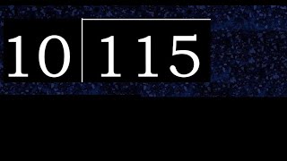 115 ಅನ್ನು 10 ರಿಂದ ಭಾಗಿಸಿ, ದಶಮಾಂಶ ಫಲಿತಾಂಶ. 2 ಅಂಕಿ ವಿಭಾಜಕಗಳೊಂದಿಗೆ ವಿಭಾಗ. ಹೇಗೆ ಮಾಡುವುದು