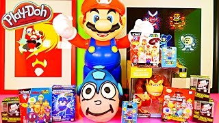 Play Doh Mega Man Surprise Egg Mario Toys Blind Boxes Playdough Disney Cars Toy Club DCTC