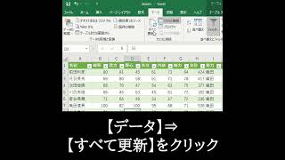 【Excel】読み込んだCSVファイルを自動で更新する #shorts #RPG