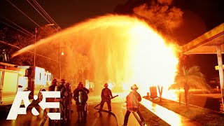 GIGANTIC Fire After Fuel Tanker Crashes Into Gas Station | Nightwatch | A&E