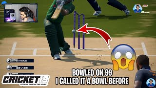 Fakhar Zaman Bowled on 99 - I Called It a Bowl Before - Cricket 19 - RahulRKGamer #Shorts