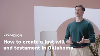 How to create a last will and testament in Oklahoma