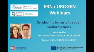 ERN eUROGEN Webinar 20: Syndromic forms of caudal malformations