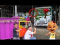 YA AMPUN SOPO  DI CVL1K SAMA TRUK BERH4NTV UPIN IPIN