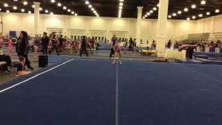 Riley is loving her new Level 6 Floor Routine - Go Team Matrix!