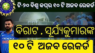 10 Strange Records of T20 World Cup | King Kohli's Most Runs | Most Miserly Bhuvneshwar Kumar | SKY