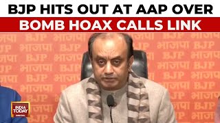 BJP Hits Out At AAP Over Bomb Hoax Calls Link | Sudhanshu Trivedi Press Conference | India Today