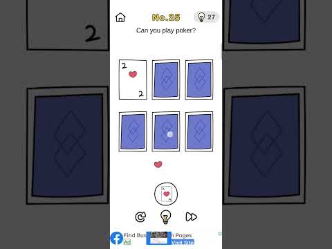 Brain Out nivel 25/¿Puedes jugar al póquer?