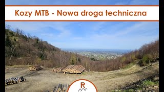 Kozy - przejazd nową drogą techniczną pod Hrobaczą Łąką [04.2024] MTB POV 4K