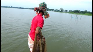 Unbelievable Cast Net Fishing Giant Piranha \u0026 River Monsters