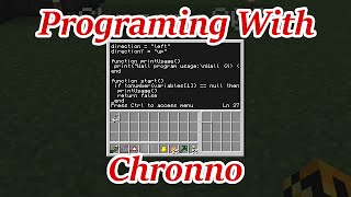 Programing with Chronno - Computercraft Wall