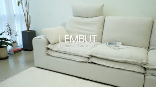 [Kali Marks] Fullcover Fabric Sofa LEMBUT