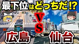 【徹底比較】札仙広福の最下位争いでまさかの結末に…「広島vs仙台」【地理ふしぎ】