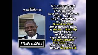 Stanislaus Paul Short Obituary