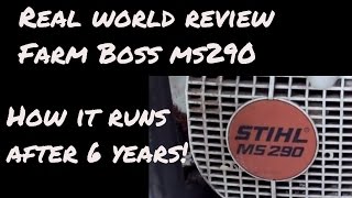 Stihl Chainsaw review MS290 after six years