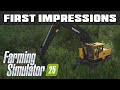 My Uncut First Impressions Of Starting, Log Physics and Overall Feel of Farming Simulator 2025