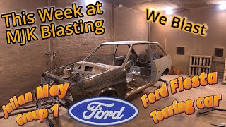 MJK Blast Julian May's Group 1 Ford Mk1 Fiesta race car shell ready for restoration..           asmr