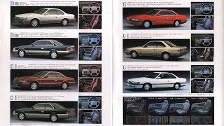 1987.6.＜2代目(2nd)＞LEOPARDレパードF31前期カタログNISSANあぶない刑事６インチＴＶグランドセレクション追加