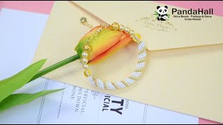 【Handmade With PandaHall】How to make a vintage style beaded bracelet