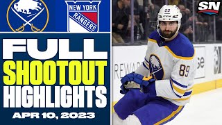 Buffalo Sabres vs. New York Rangers | FULL Shootout Highlights - April 10, 2023