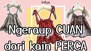 cara membuat TANKTOP KEKINIAN yg viral dari bahan perca / sisa kain DIY rompi # viral #peluangusaha